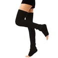 thumbnail image 1 of TRUBKH thigh high socks stockings for women Solid over the knee socks striped thigh highs thigh high socks Antiskid Silicone Women's Lace Top Thigh High Sheer Stockings socks for women Black A, 1 of 5