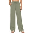 thumbnail image 1 of TRUBKH wide leg pants woman flowy pants for women boho palazzo pants for women high waisted wide leg jeans for women plus size wide leg pants for women Wide Leg Palazzo Pants Pants Bronze S, 1 of 4