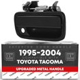 thumbnail interactive-video image 1 of Front Left Passenger Exterior Door Handle For 1995-2004 Toyota Tacoma – Textured Black With Key Hole 1 of 6