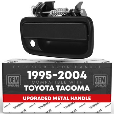 Front Left Passenger Exterior Door Handle For 1995-2004 Toyota Tacoma – Textured Black With Key Hole
