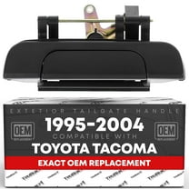 Tailgate Handle Assembly Replacement - Compatible with 1995-2004 Toyota Tacoma - Liftgate Latch Assembly, Textured Black - Plastic - OEM 69090-35010, TO1915102, 79605