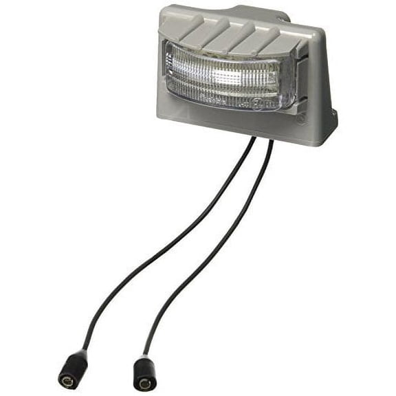15 Series, 15040 LED, 3 Diode, License Light, Rectangular, Gray Bracket Mount, Hardwired, Female PL-10, 12V, Kit