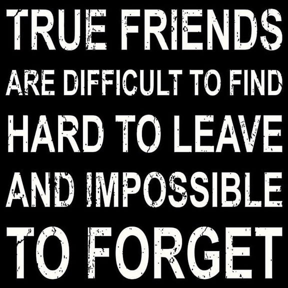 TRUE FRIENDS 12x12 Distressed-Wood Box Sign by Sixtrees