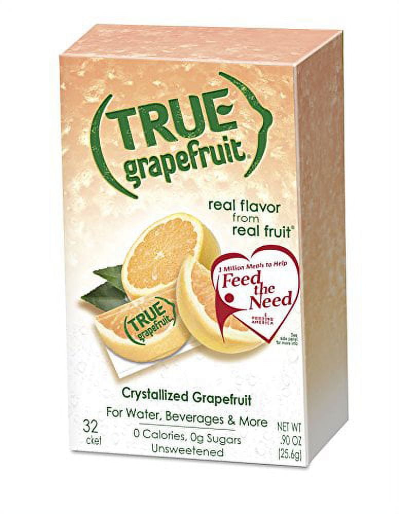 TRUE GRAPEFRUIT Water Enhancer (32 Packets) Zero Calorie Unsweetened