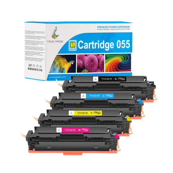 TRUE IMAGE Compatible 055 Black Toner Cartridge Replacement for Canon 055 055H Toner for Canon Color ImageCLASS MF743Cdw MF741Cdw MF746Cdw MF745Cdw LBP664Cdw Printer Ink(Black, 1-Pack)