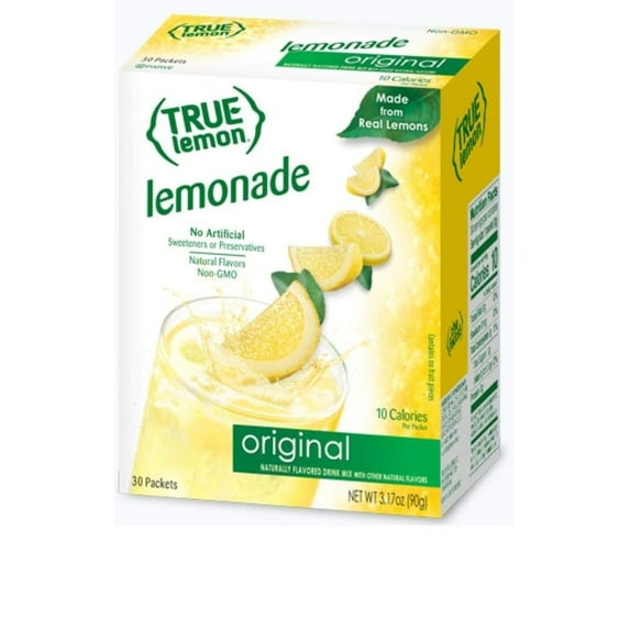 TRUE LEMON Original Lemonade Drink Mix | Made from Real Lemon ...