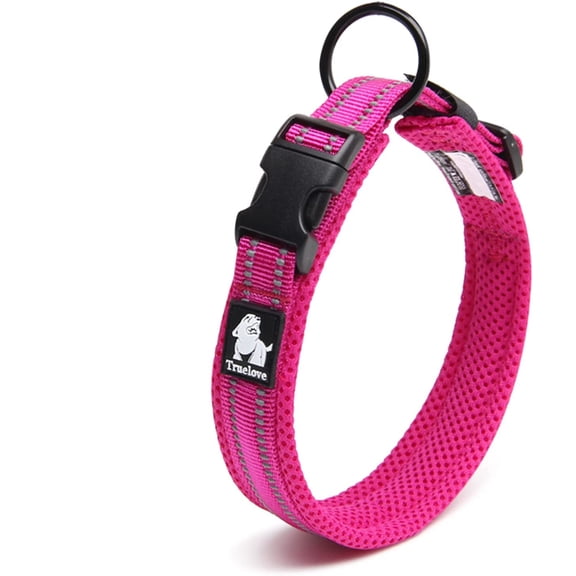 TRUE LOVE Dog Collar Reflective No Choke Nylon Webbing Collars TLC5011
