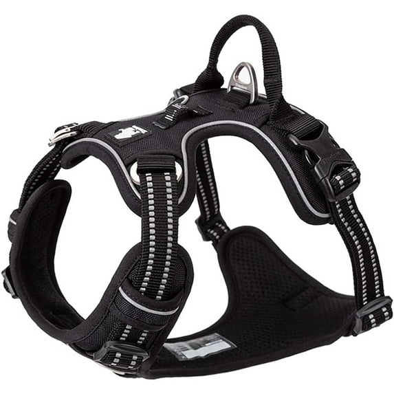 TRUE LOVE Reflective Dog Harness No Pull Nylon Adjustable Pet Harness TLH56512