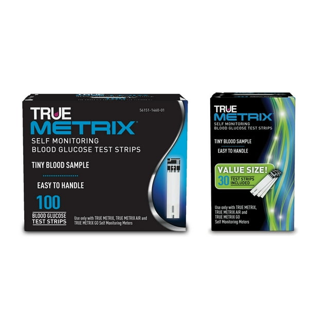 TRUE METRIX Diabetic Blood Glucose Test Strips, 130ct