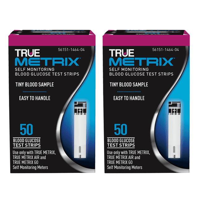 TRUE METRIX® Blood Glucose Test Strips NFRS 50ct - 2 Pack (100 Test Strips)