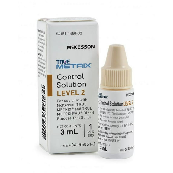 TRUE METRIX Control Solution, Level 2, 3 milliliter Vial, 1 Count