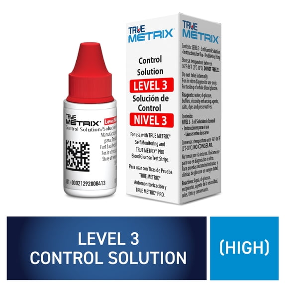 TRUE METRIX Control Solution Level 3, For Use with TRUE METRIX Test Strips