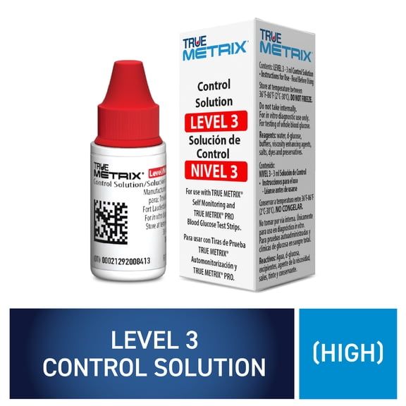 TRUE METRIX Control Solution Level 3, For Use with TRUE METRIX Test Strips