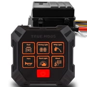 TRUE MODS 12V DC Wireless 6 Gang Switch Panel Controller Kit [Pre-Wired Waterproof Fuse Relay Box] [USB-C Rechargeable] Universal Switch Box Control for Automotive Vehicle Car Marine Boat Jeep UTV RV
