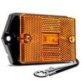 thumbnail image 1 of TRUE MODS 2x3 3x2 Inch Amber LED Surface Mount Side Marker Light [DOT FMVSS-108] [SAE AP2] [IP67 Waterproof] [Integrated Reflector] for Utility Boat Trailers Over 80" Camper RV Clearance Light, 1 of 8