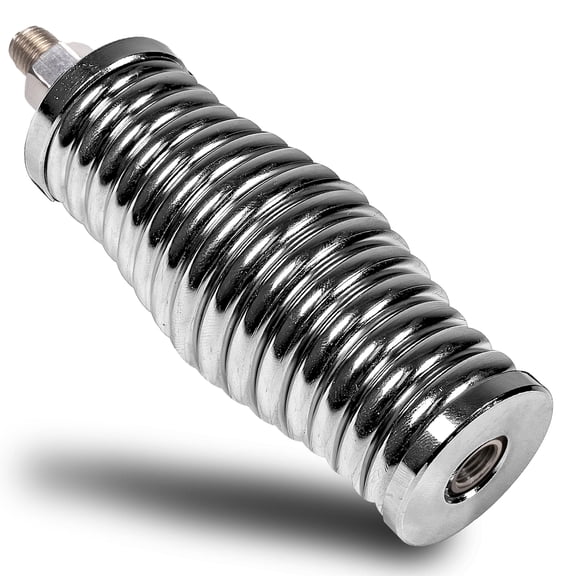 TRUE MODS Chrome Heavy-Duty Stainless Steel CB Radio Antenna Spring Mount Base [3/8" 24 Thread] for Offroad UTV ATV SxS Side-by-Side 4 Wheeler Polaris RZR Razor Can-Am Maverick X3 Semi Truck Vehicle