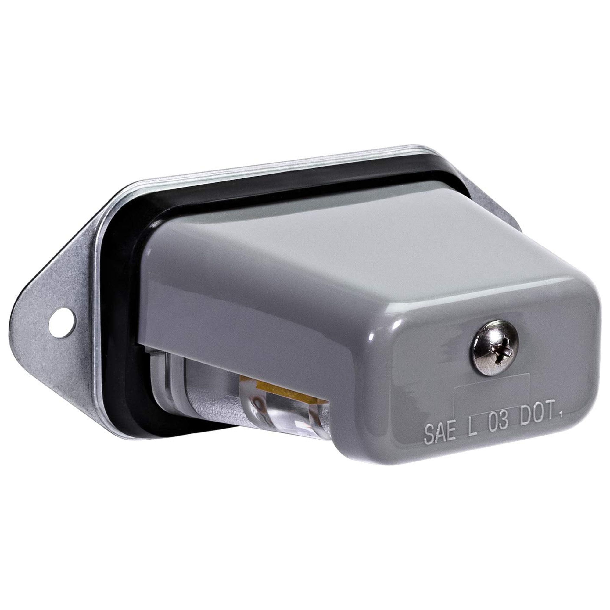 TRUE MODS Gray LED YPF5 License Plate Boat Trailer Mount] [DOT FMVSS 108] [SAE L] [Waterproof