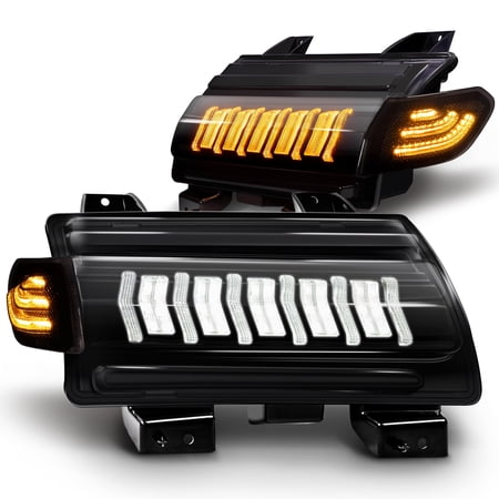 TRUE MODS LED Fender Side Marker Turn Signal Light Kit Compatible with Jeep Wrangler JL Sahara Rubicon Gladiator JT Overland 2018-2026 [Amber Sequential] [DOT FMVSS-108] [High-Trim] - Smoked