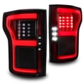 thumbnail image 1 of TRUE MODS Smoked Full LED Tail Light Assembly Replacement for 2018-2020 Ford F150 w/Stock LED Taillight & Blind Spot [DOT] XL XLT Lariat King Ranch Platinum Limited Raptor Rear Brake Turn Signal Lamp, 1 of 7