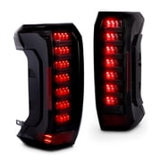 TRUE MODS Smoked Full LED Tail Light Assembly Replacement for 2022-2026 Toyota Tundra [DOT] SR SR5 Limited Platinum 1794 Edition TRD Pro Aftermarket Rear Brake Stop Reverse Turn Signal Taillight Bulb
