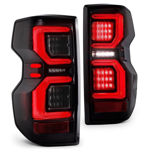 TRUE MODS Smoked Full LED Tail Light Assembly Replacement for 2023-2026 Chevy Colorado WT LT Trail Boss Z71 ZR2 Aftermarket Custom Driver and Passenger Side Rear Brake Turn Signal Taillight Lamp Bulb