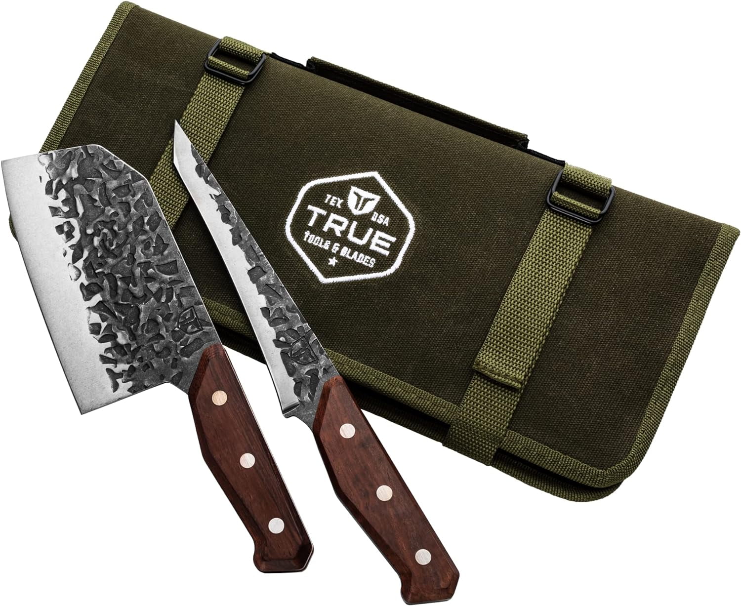 TRUE Primal Knife Kit, Set Includes Two Outdoor Kitchen Prep and