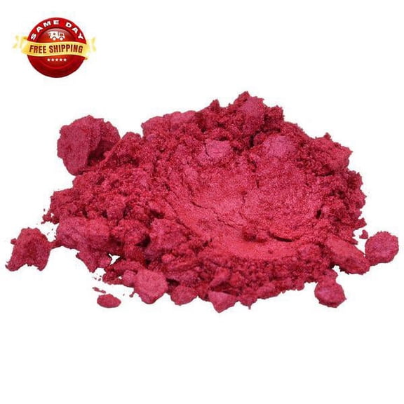 TRUE RED ORANGE LUXURY MICA COLORANT PIGMENT POWDER COSMETIC GRADE 1 OZ