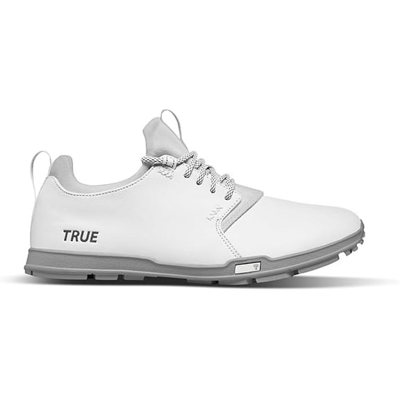 TRUE Linkswear Men's True Original 1.2 Spikeless Golf Shoes -12 Med Player Wht -