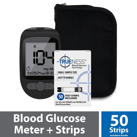 TRUENESS AIR Smart Blood Glucose Monitor and 50 Test Strips