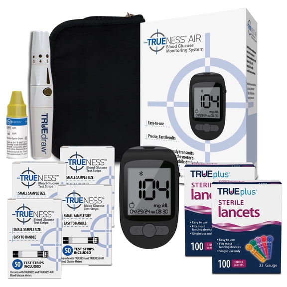 TRUENESS AIR Smart Blood Glucose Meter Value Bundle