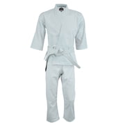 TRUESAGAUSA Regular Lightweight Karate Uniform 8 Oz Cotton-Poly Plain No Logo Gis