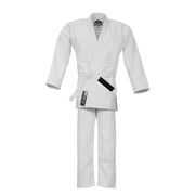 TRUESAGAUSA Regular Plain Jiu Jitsu Kimono Gi Uniform Deluxe BJJ Fabric With White Belt Kids & Adults Unisex