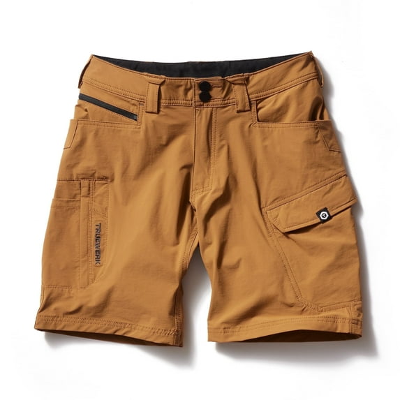 TRUEWERK T1 WerkShort Men's Lightweight, Moisture Wicking, 4-Way Stretch Work shorts Sand