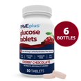 thumbnail image 1 of TRUEplus Glucose Tablets, Chewable, Cherry Chocolate Flavor, 50 Count, 6 Bottles, 1 of 7