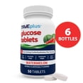 thumbnail image 1 of TRUEplus Glucose Tablets, Chewable, Watermelon Flavor, 50 Count, 6 Bottles, 1 of 6