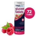 thumbnail image 1 of TRUEplus Glucose Tablets, Chewable, Raspberry Flavor, 15g Fast-Acting Carbs, 10 Count, 72 Tubes, 1 of 9