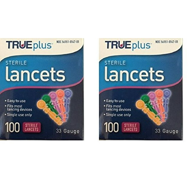 TRUEplus Sterile Lancets 33 Gauge (200ct)