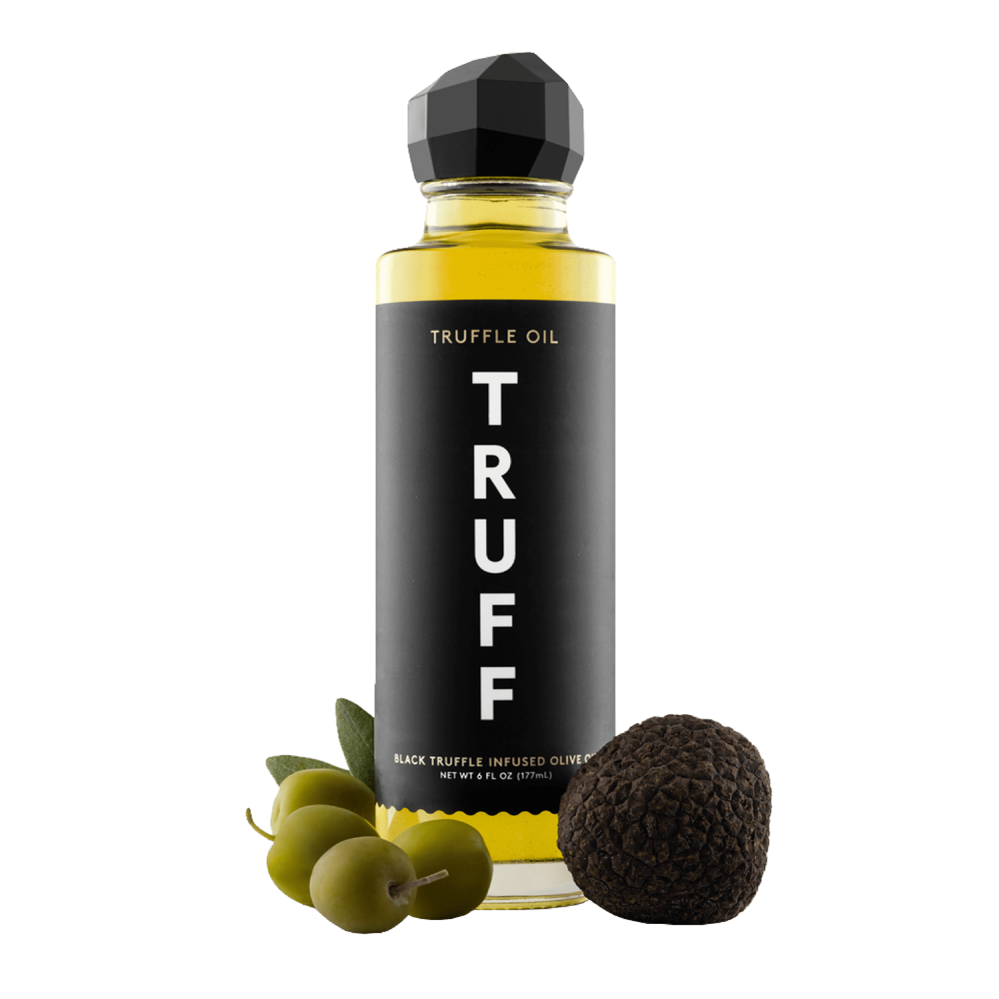 TRUFF Black Truffle Infused Olive Oil, Gourmet Dressing, 6 fl oz