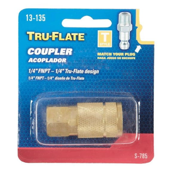TRUFLATE  0.25 in. Quick Change Coupler C2B Body, Brass