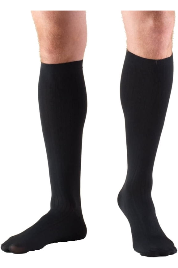 Dress Style Support Socks 8-15mmHg (Black) Medium