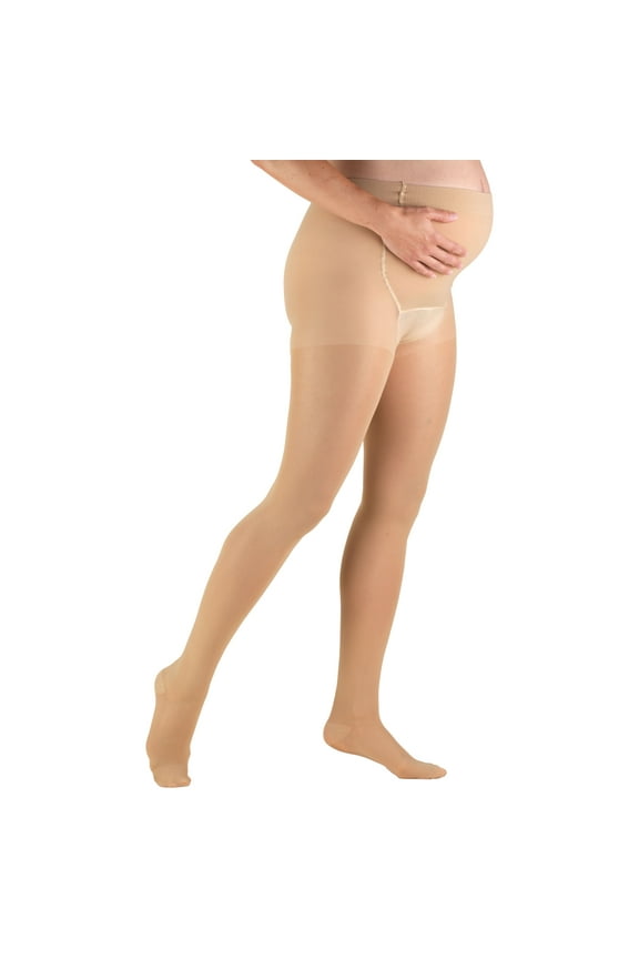 TruSheer Maternity Pantyhose 20-30mmHg (Beige) Large