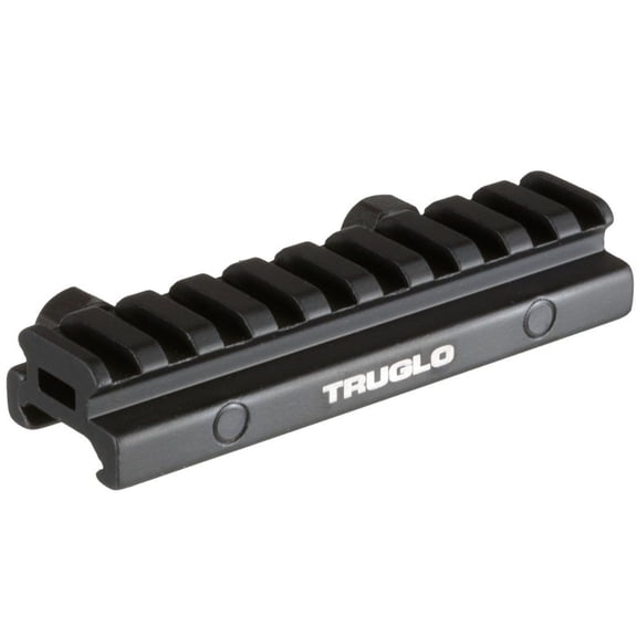 TRUGLO 1-Piece 3/8" to Weaver Scope Base Adapter Matte Black
