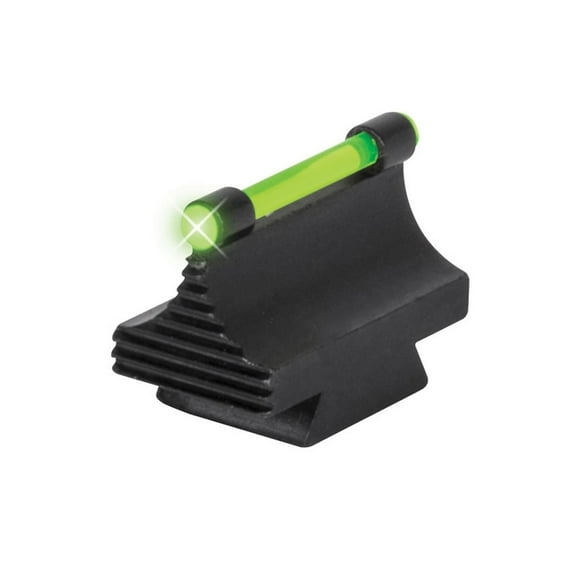 TRUGLO 3/8" METAL DOVETAIL RIFLE FIBER OPTIC GREEN BLACK