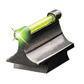 TRUGLO 3/8" METAL DOVETAIL RIFLE FIBER OPTIC GREEN BLACK