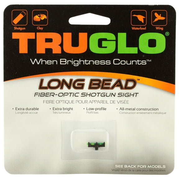 TRUGLO LONG BEAD SHOTGUN BERETTA, BENELLI FIBER OPTIC GREEN BLACK