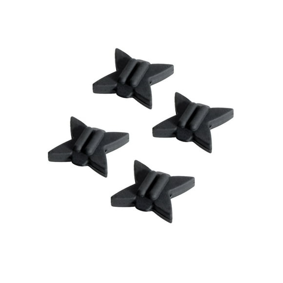TRUGLO Tru-block String Silencer, Black, 4 Pack