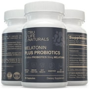 Melatonin 50mg Plus Probiotics 30 Bill CFU/Better Sleep/Night Formula/Sleep Support & Gut Health