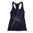 thumbnail image 1 of TRULY MADLY DEEPLY Womens Multi Tone Stripes Racerback Tank Top blue M, 1 of 2