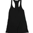 thumbnail image 1 of TRULY MADLY DEEPLY Womens Solid Racerback Tank Top, Black, X-Small, 1 of 2