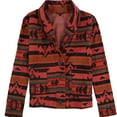 thumbnail image 1 of TRULY MADLY DEEPLY Womens Southwestern Four Button Blazer Jacket, Multicoloured, X-Small, 1 of 1